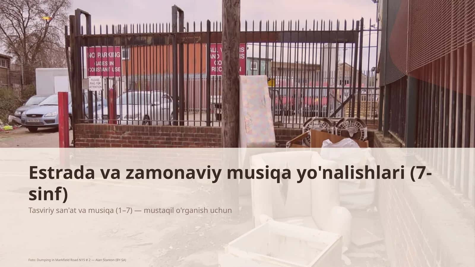 Estrada va zamonaviy musiqa yo'nalishlari (7-sinf) 1