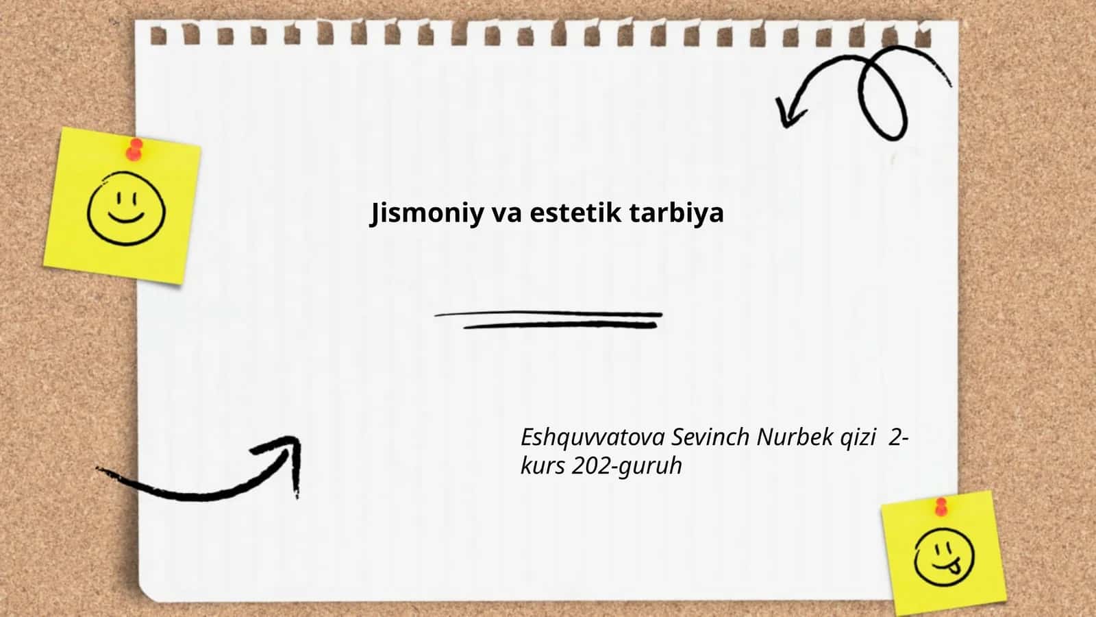 Jismoniy va estetik tarbiya 1