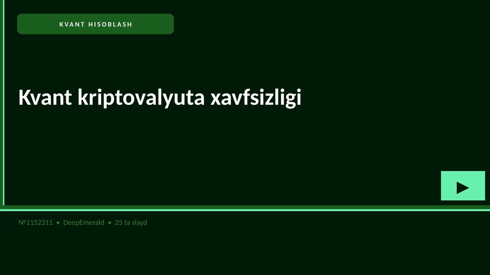 KVANT HISOBLASH 1