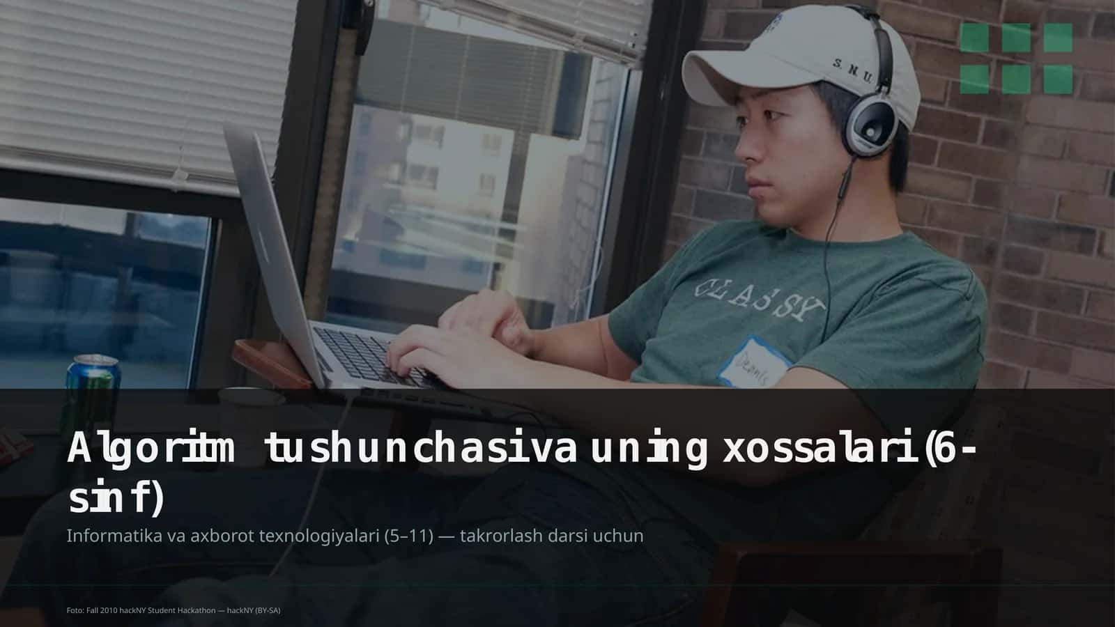 Algoritm tushunchasi va uning xossalari (6-sinf) 1