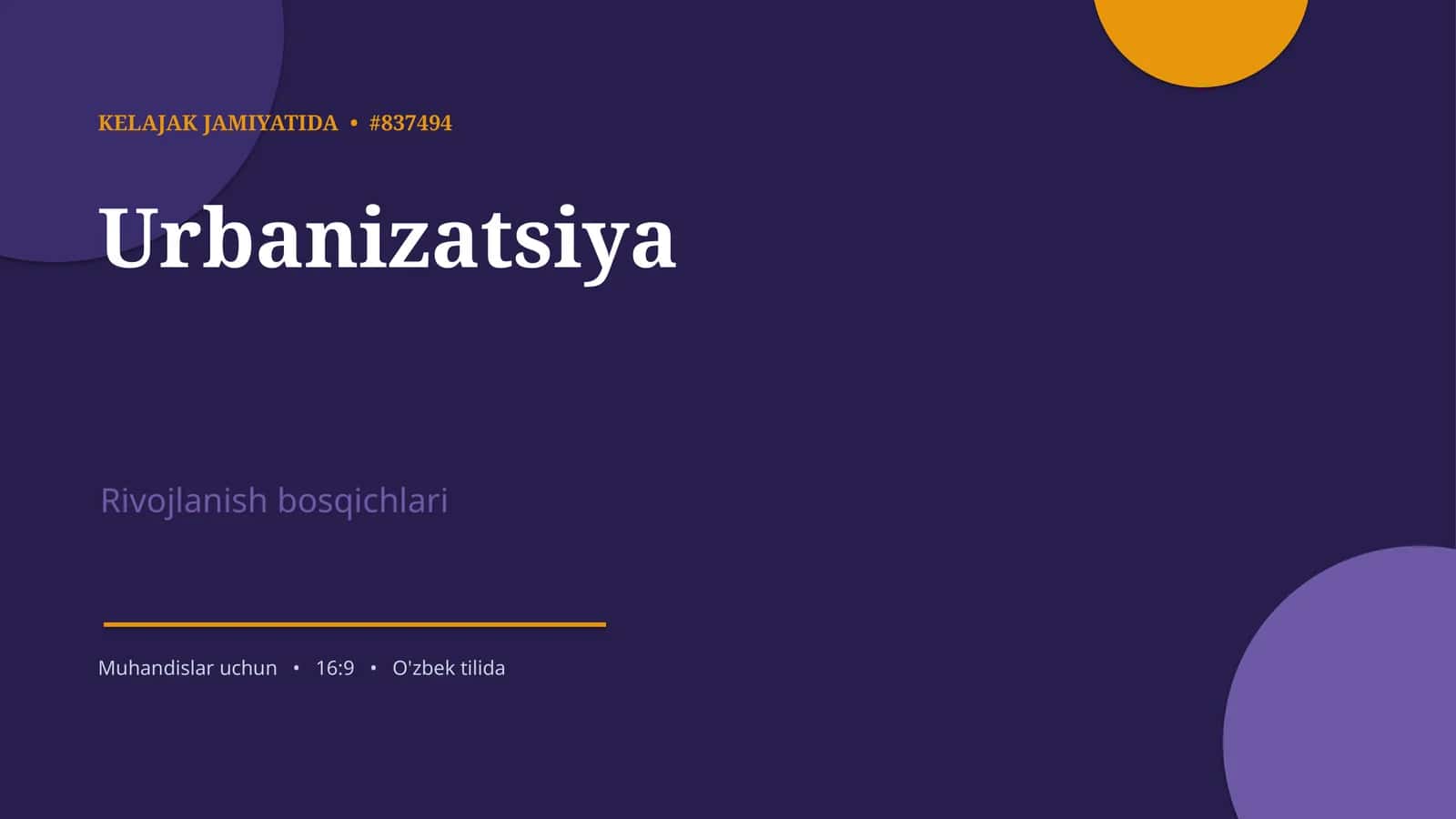 KELAJAK JAMIYATIDA 1