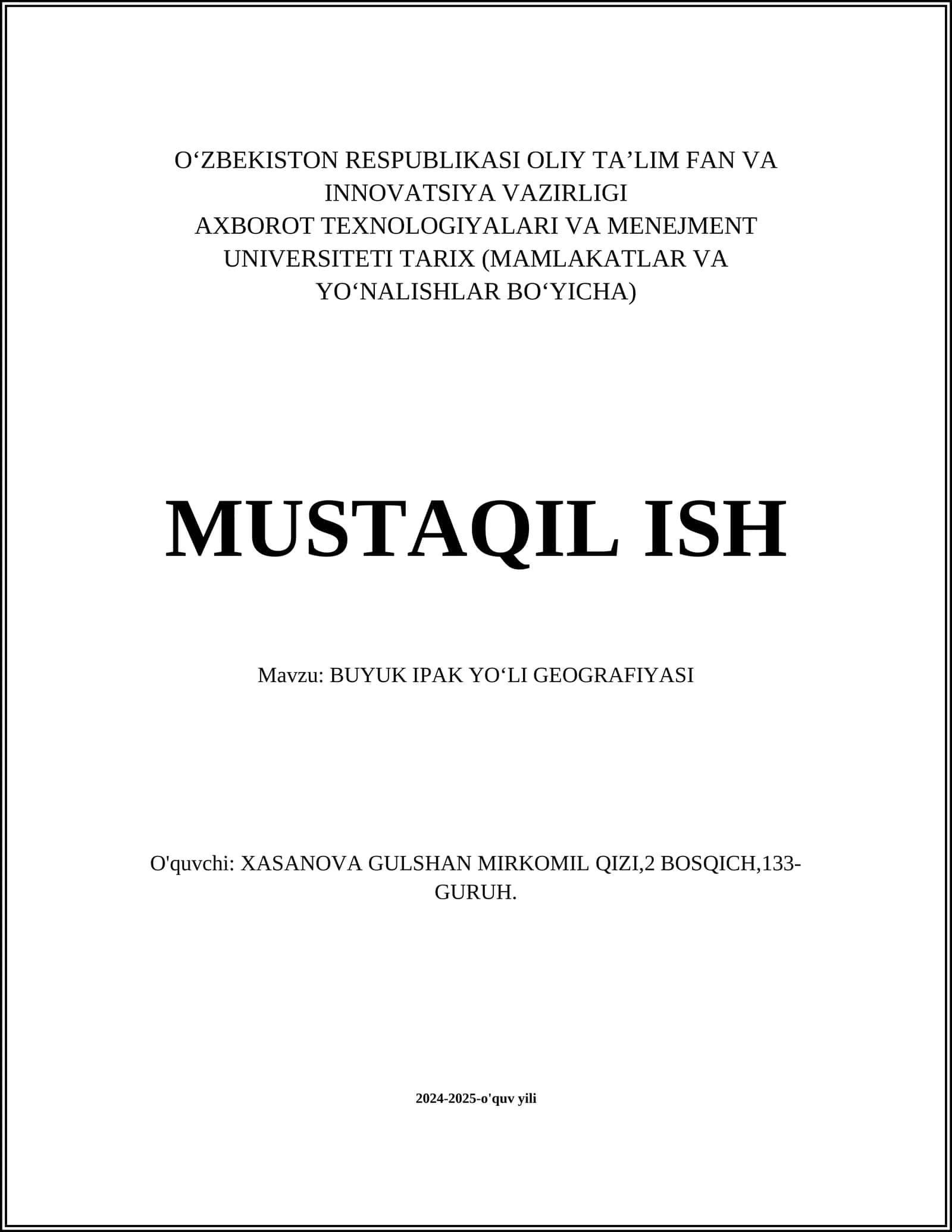 BUYUK IPAK YOʻLI GEOGRAFIYASI 1