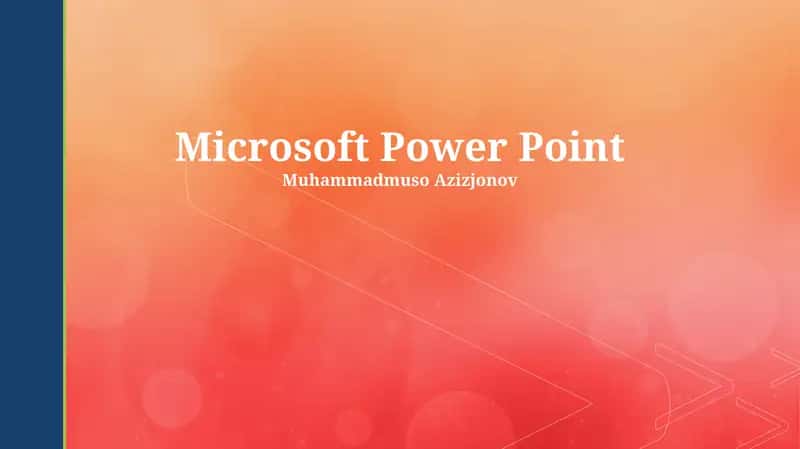 Microsoft Power Point 1