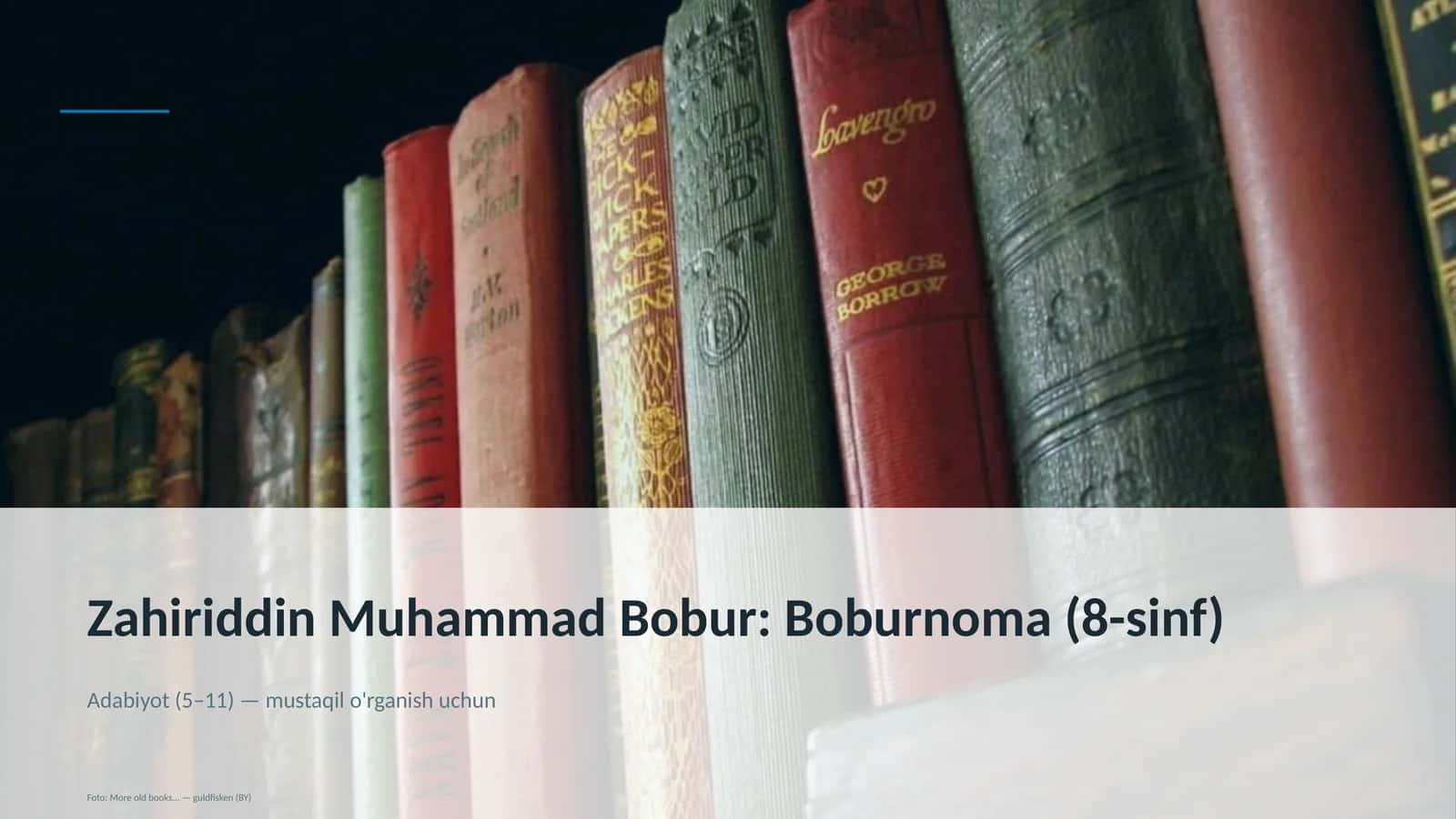Boburnoma (8-sinf) 1