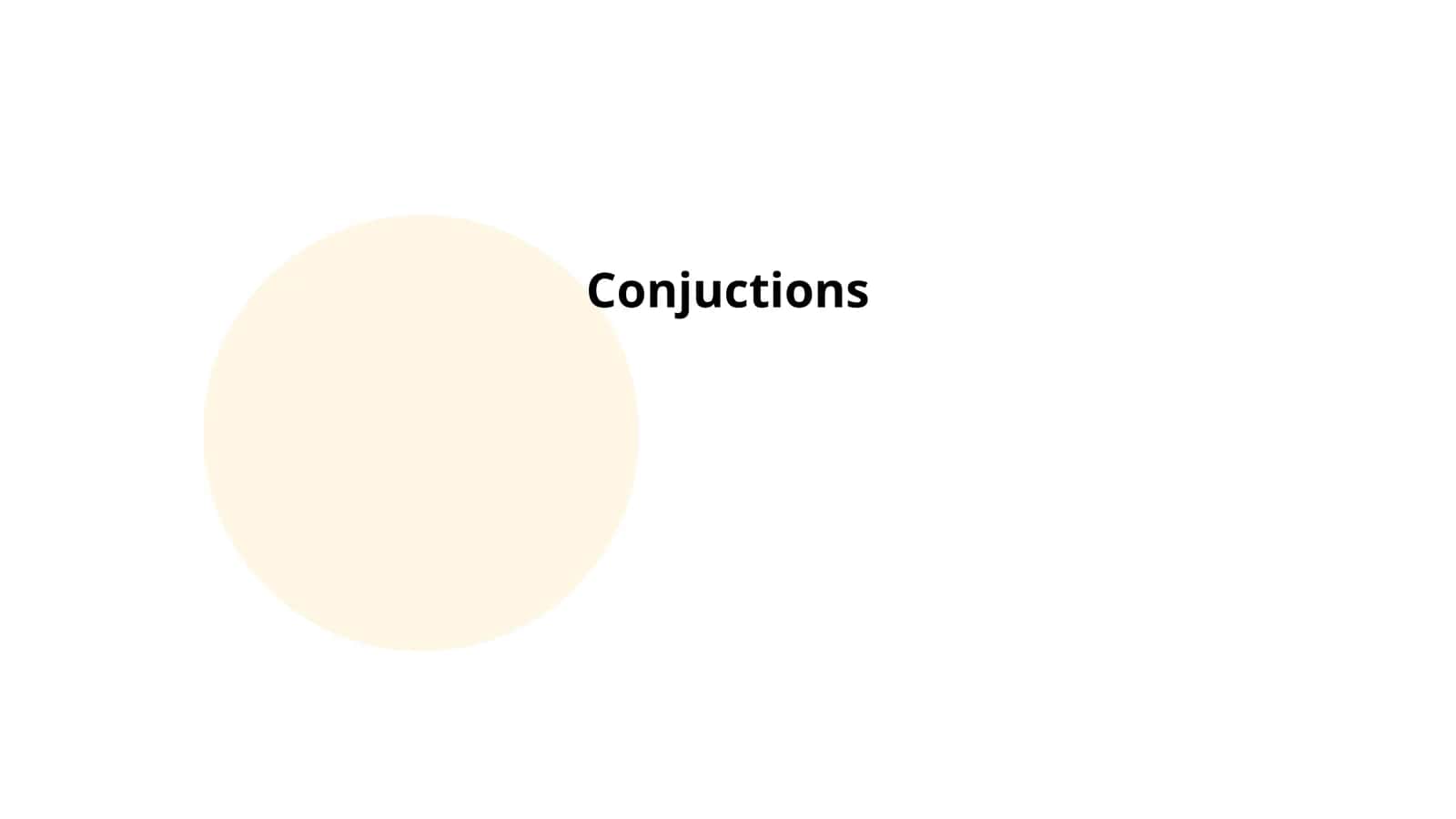 Conjuctions 1