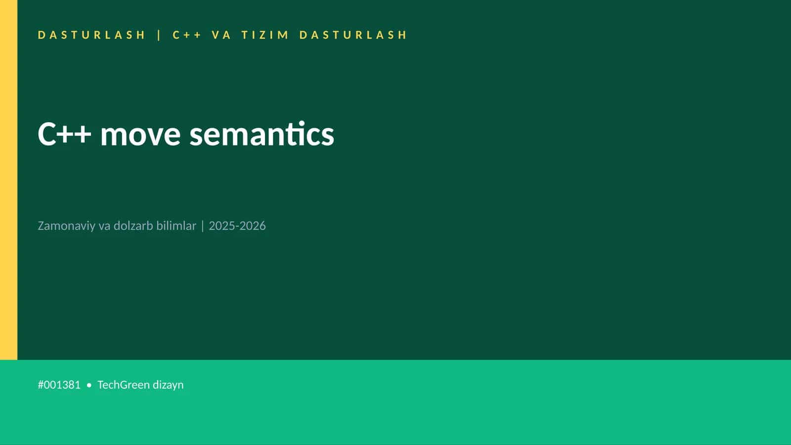 C++ move semantics 1