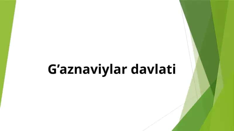 G’aznaviylar davlati 1
