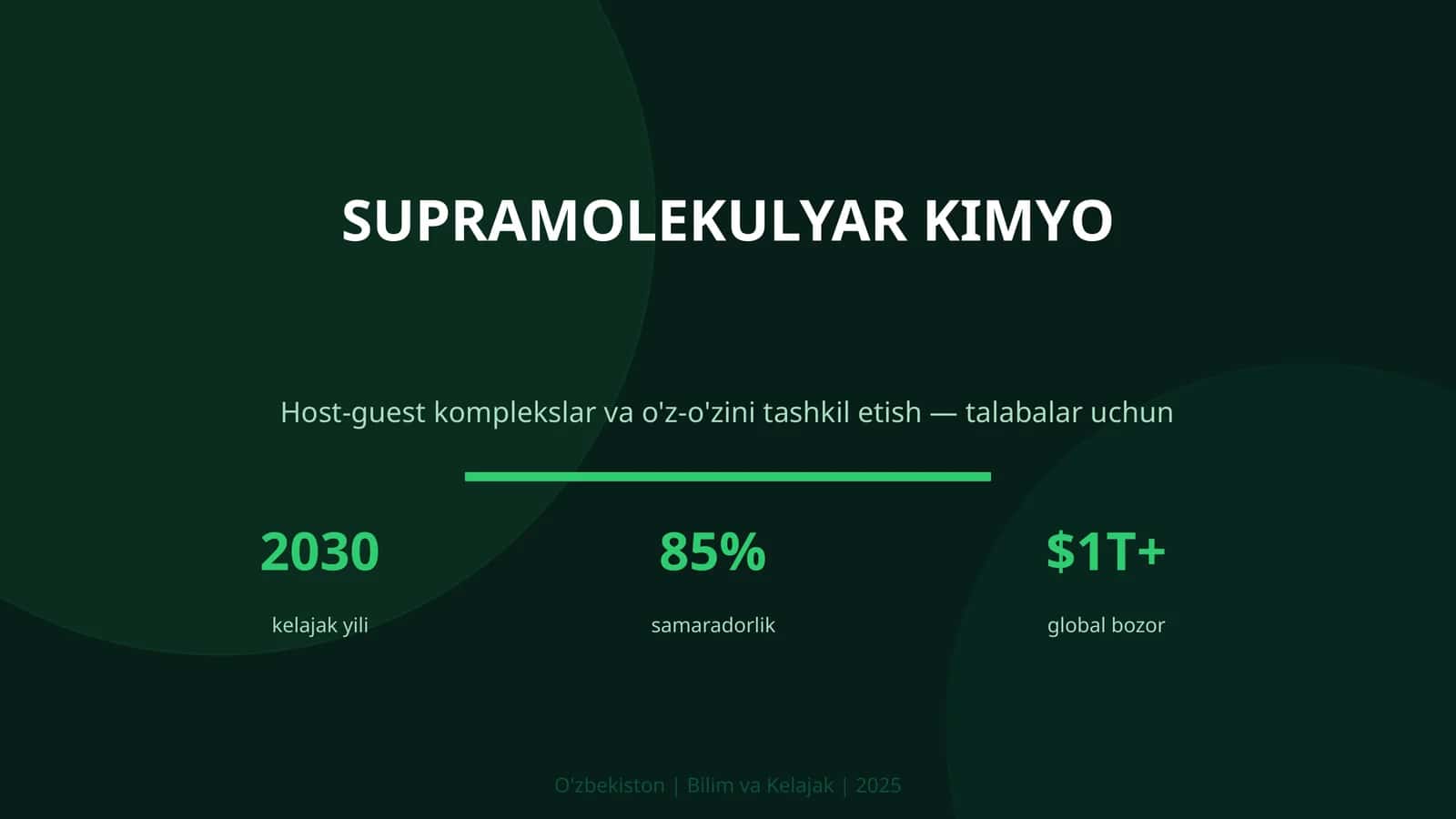 SUPRAMOLEKULYAR KIMYO 1