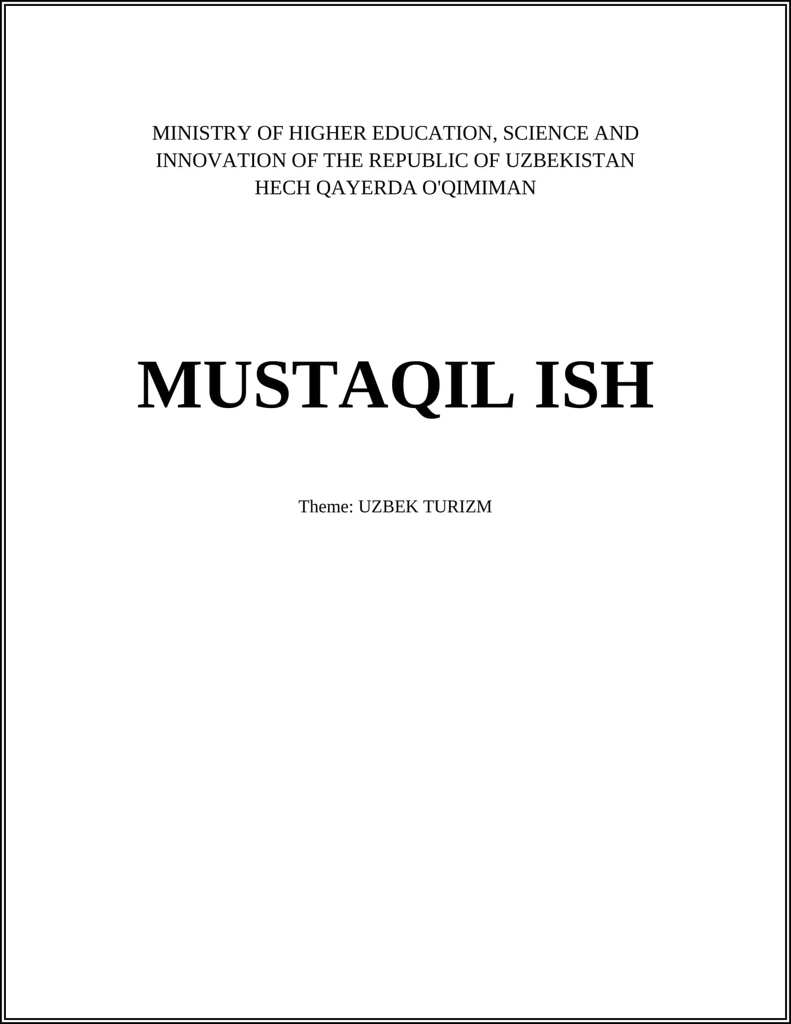 Historical Sites in Uzbekistan 1