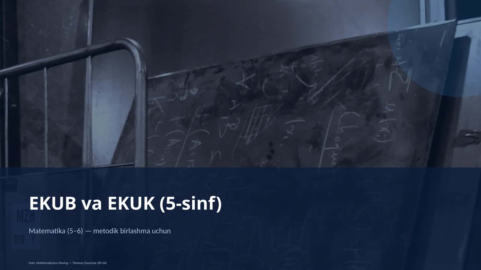 EKUB va EKUK (5-sinf) 1
