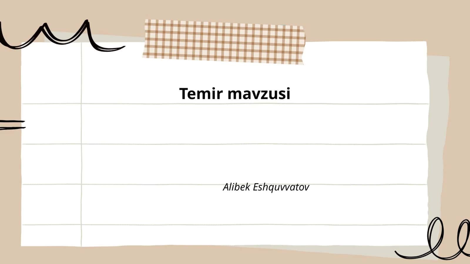 Temir mavzusi 1