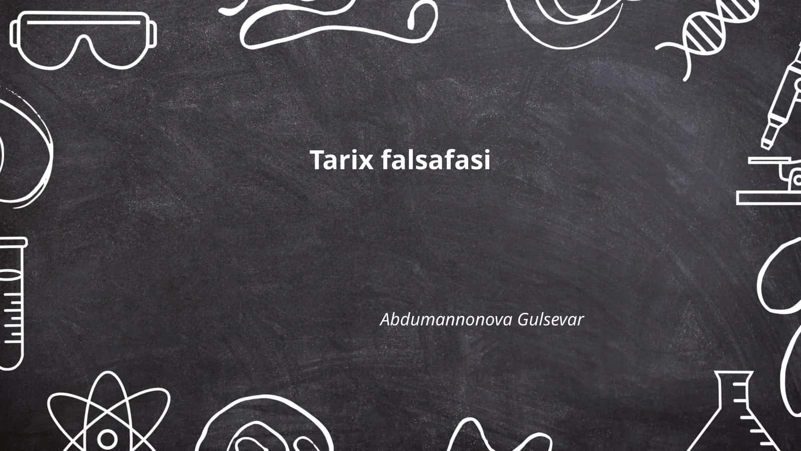 Tarix falsafasi 1