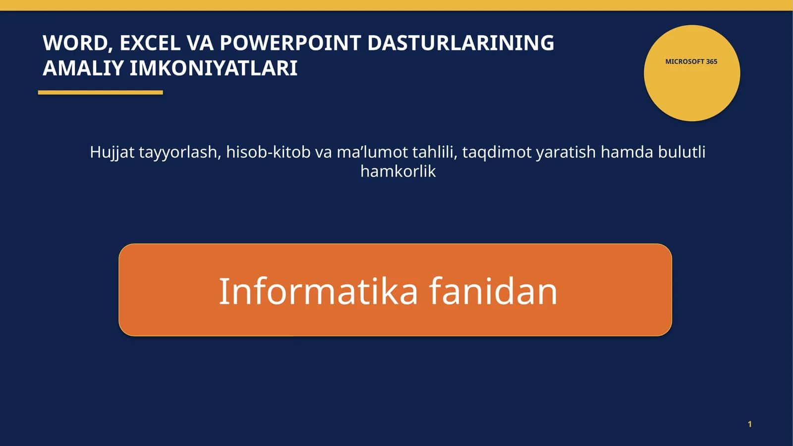 MICROSOFT 365 1