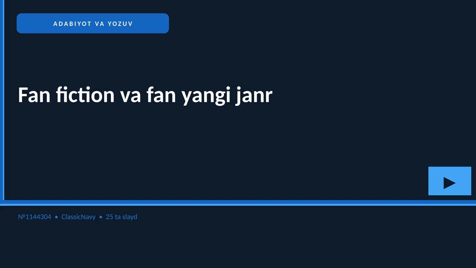 ADABIYOT VA YOZUV 1