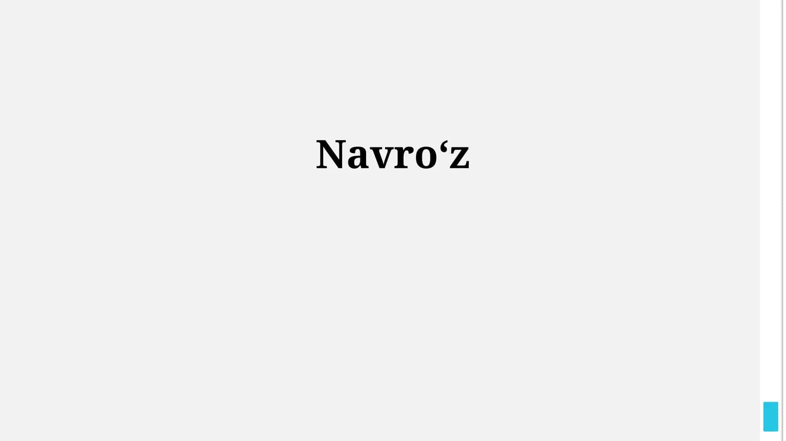 Navroʻz 1