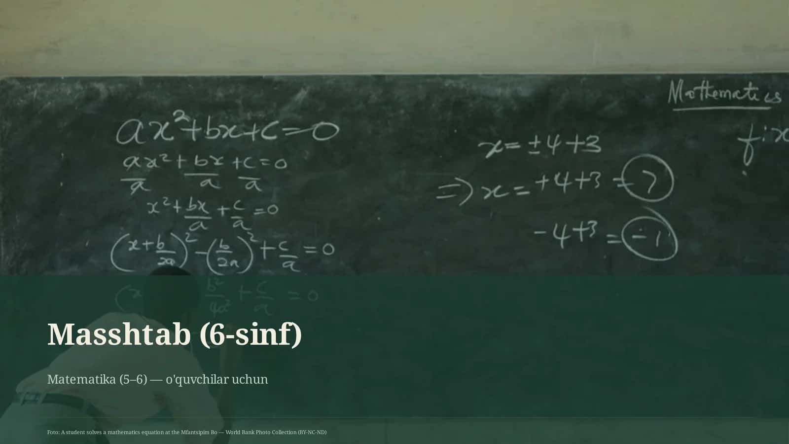 Masshtab (6-sinf) 1