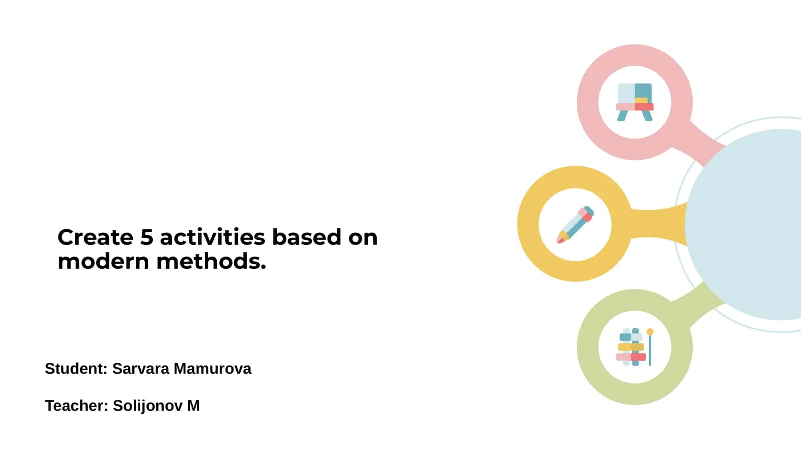 Modern Educational Methods Activities 1