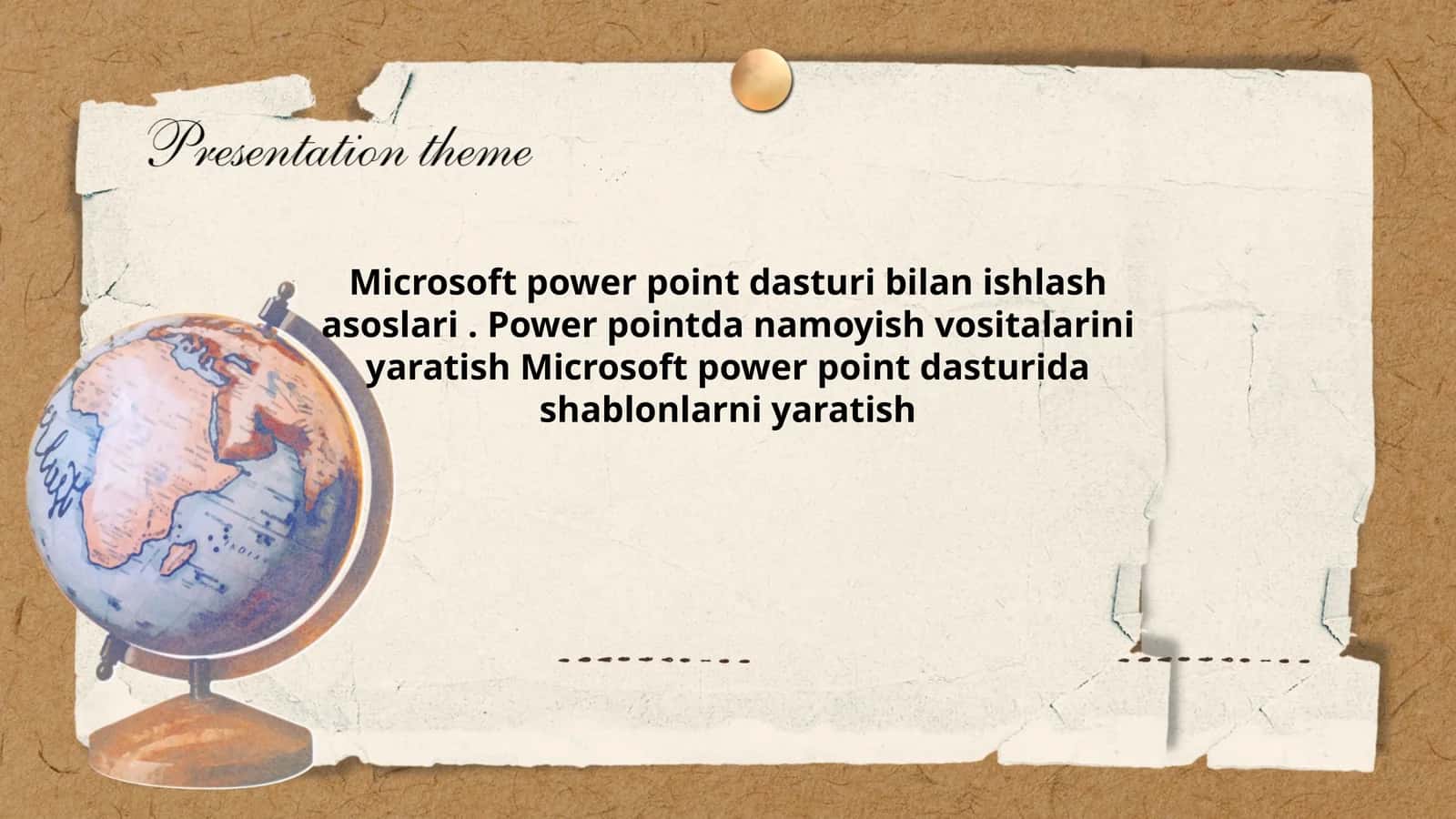 Microsoft Power Point dasturi bilan tanishuv 1