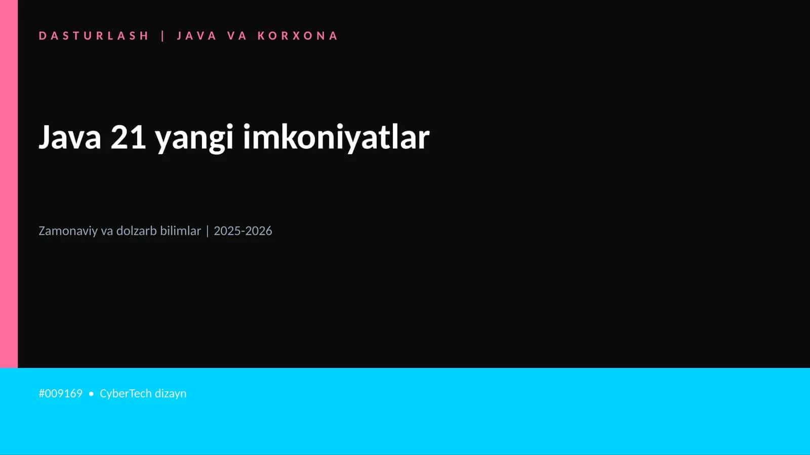 Java 21 yangi imkoniyatlar 1