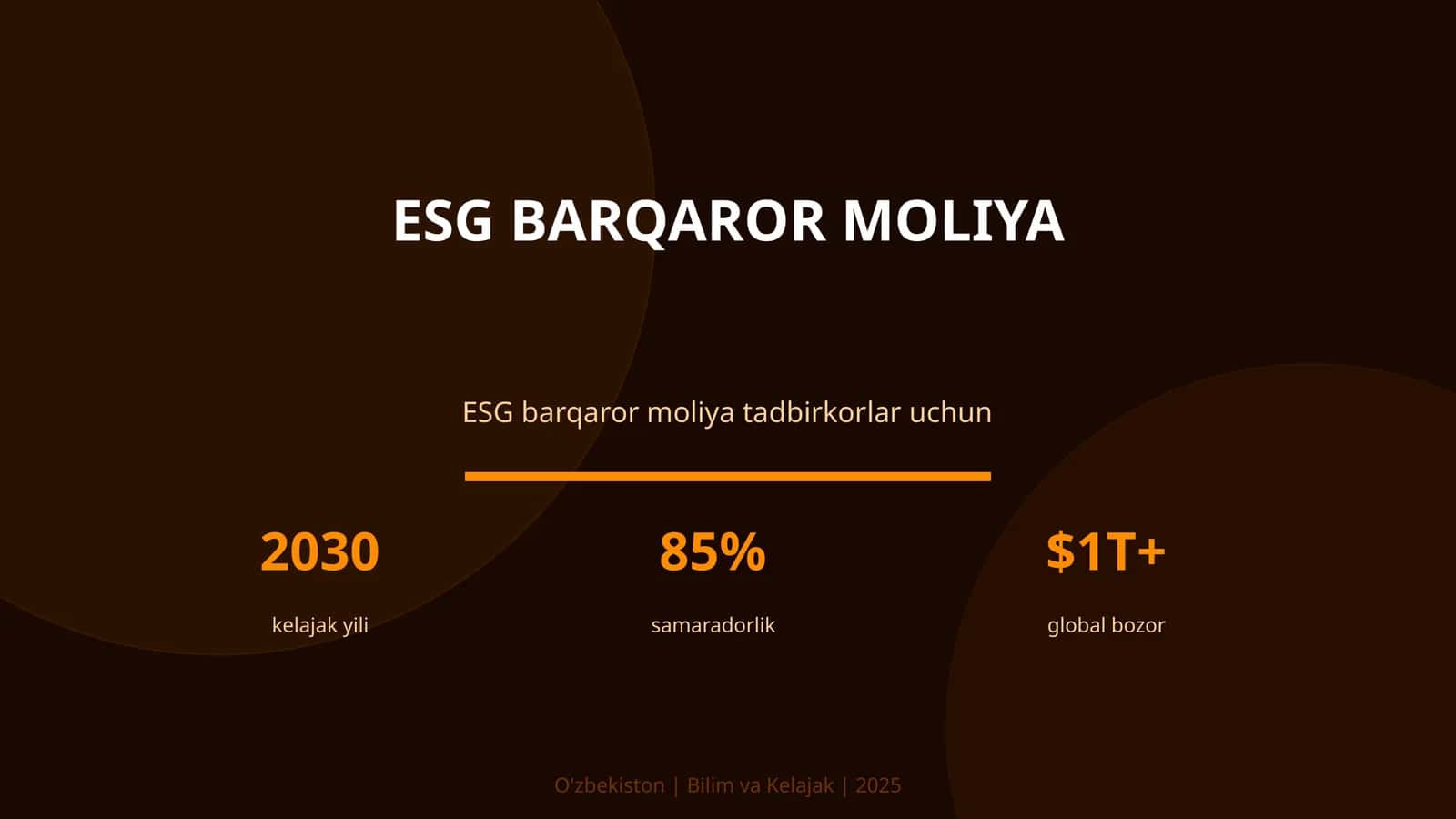 ESG BARQAROR MOLIYA 1