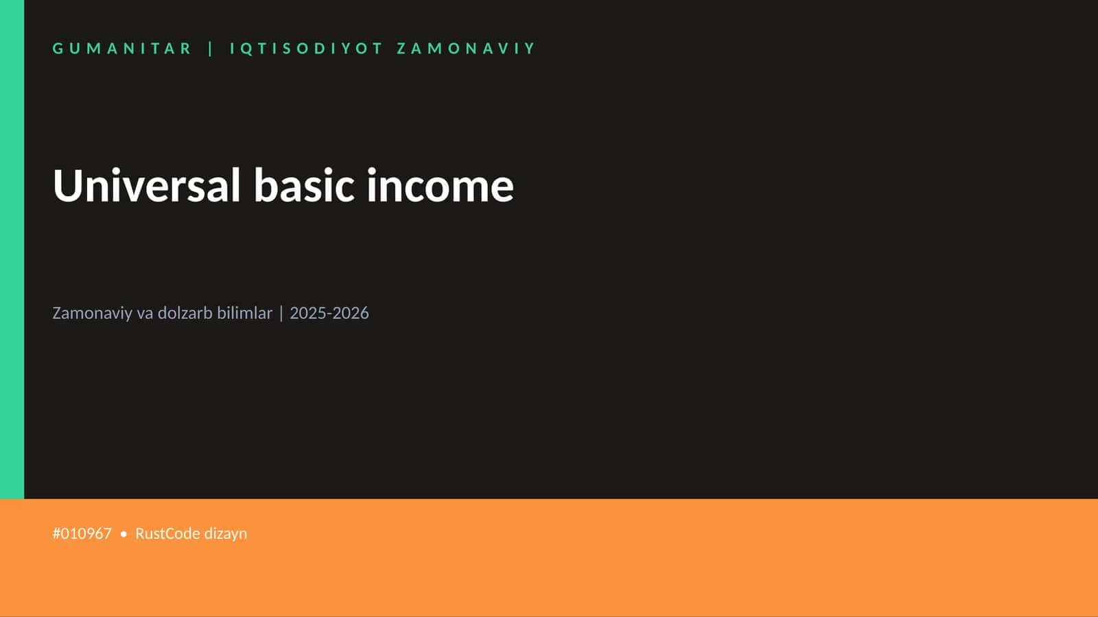 Universal basic income 1