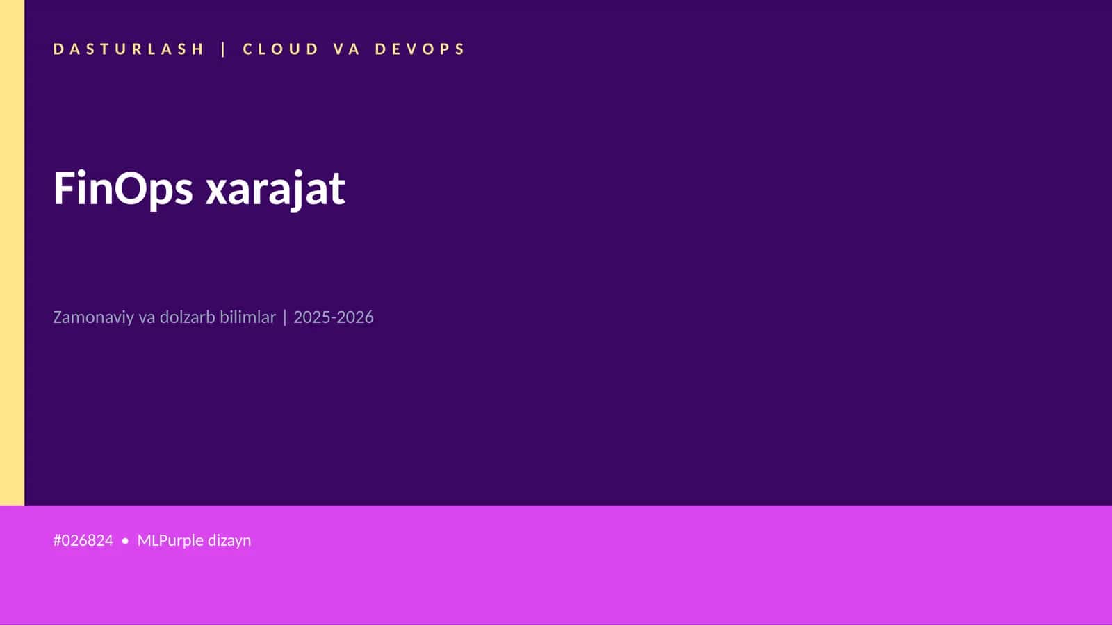 DASTURLASH | CLOUD VA DEVOPS 1