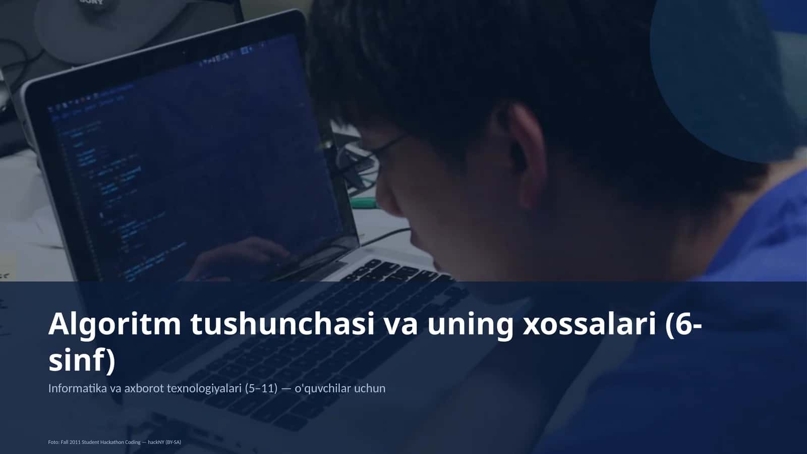 Algoritm tushunchasi va uning xossalari (6-sinf) 1