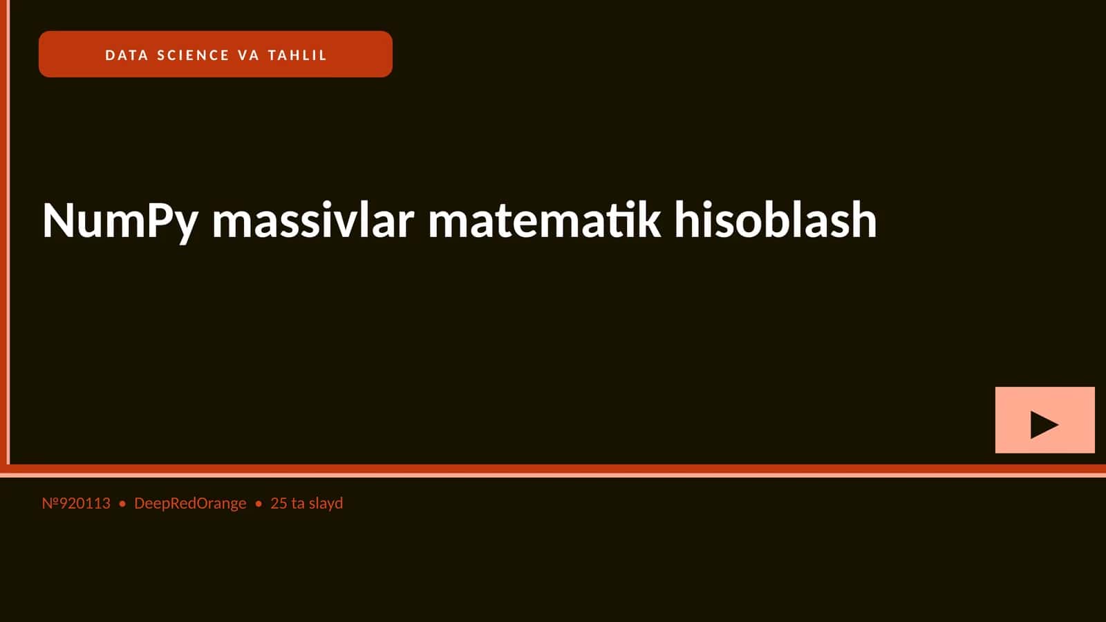 DATA SCIENCE VA TAHLIL 1