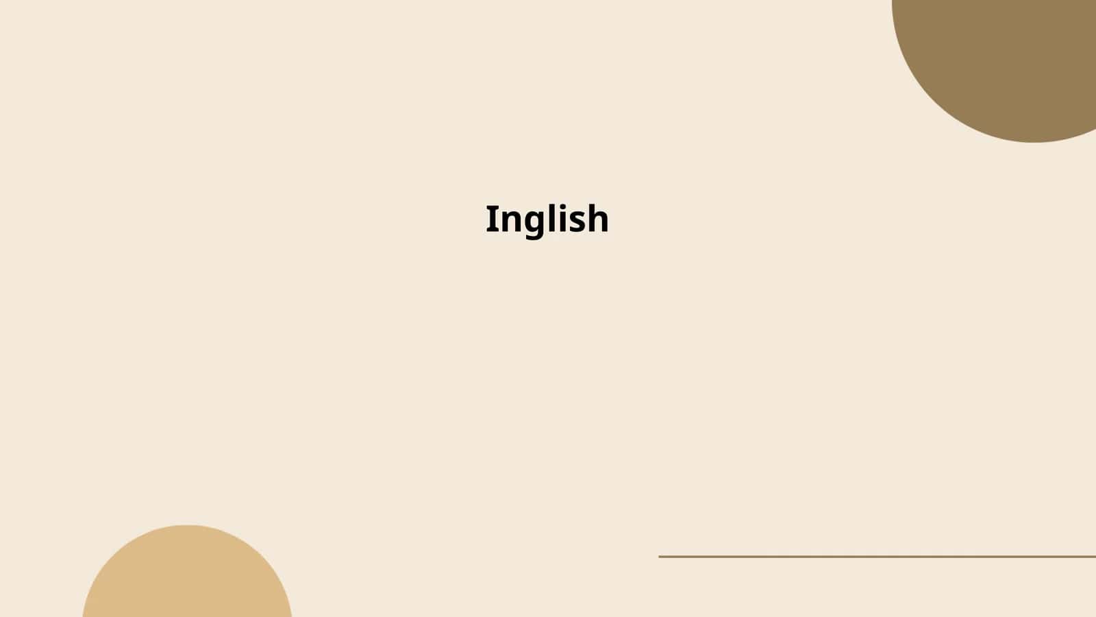 Inglish 1