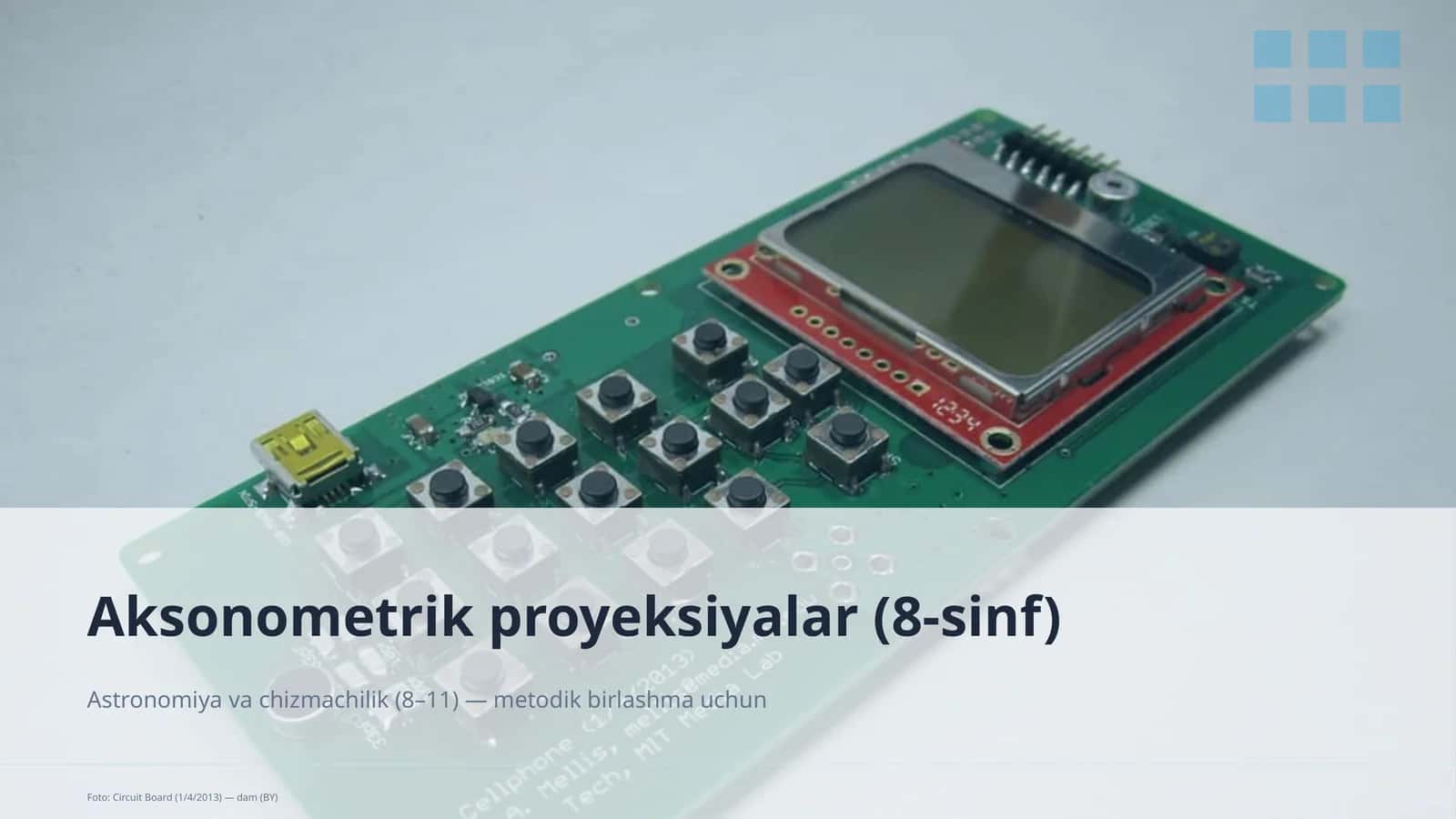 Aksonometrik proyeksiyalar (8-sinf) 1