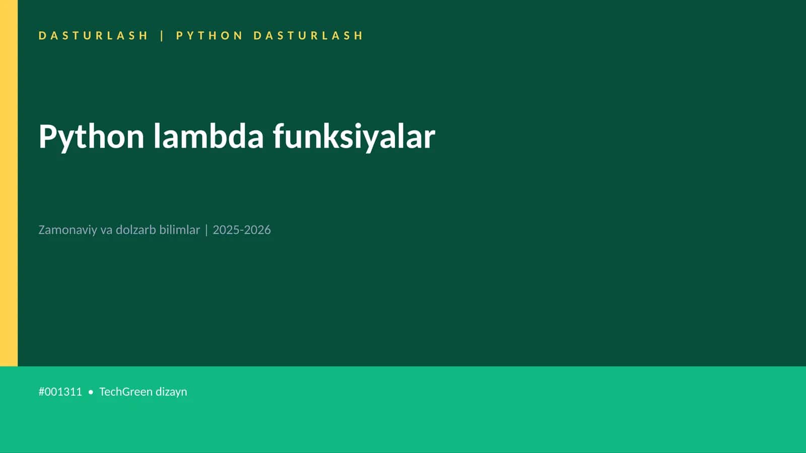 Python lambda funksiyalar 1