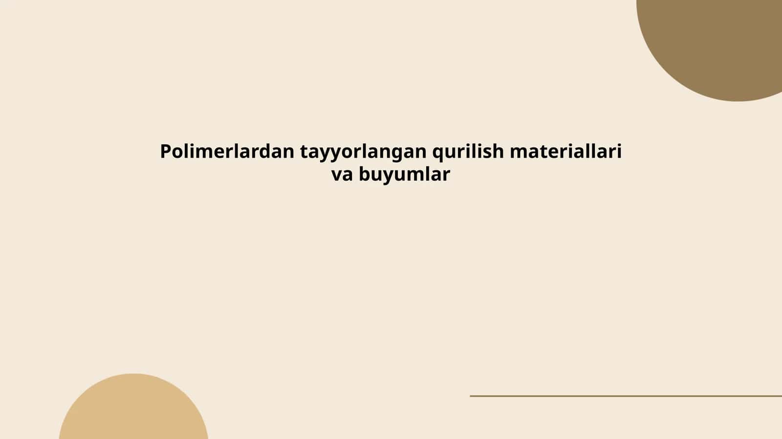 Polimer quvurlar 1