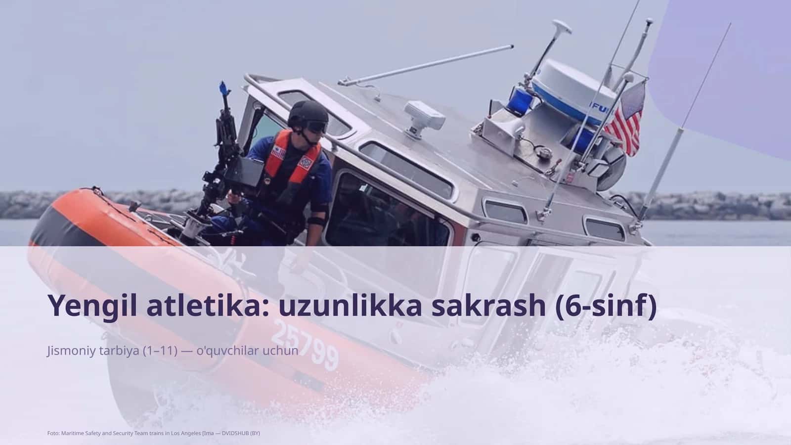Yengil atletika: uzunlikka sakrash (6-sinf) 1