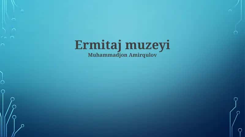 Ermitaj muzeyi 1