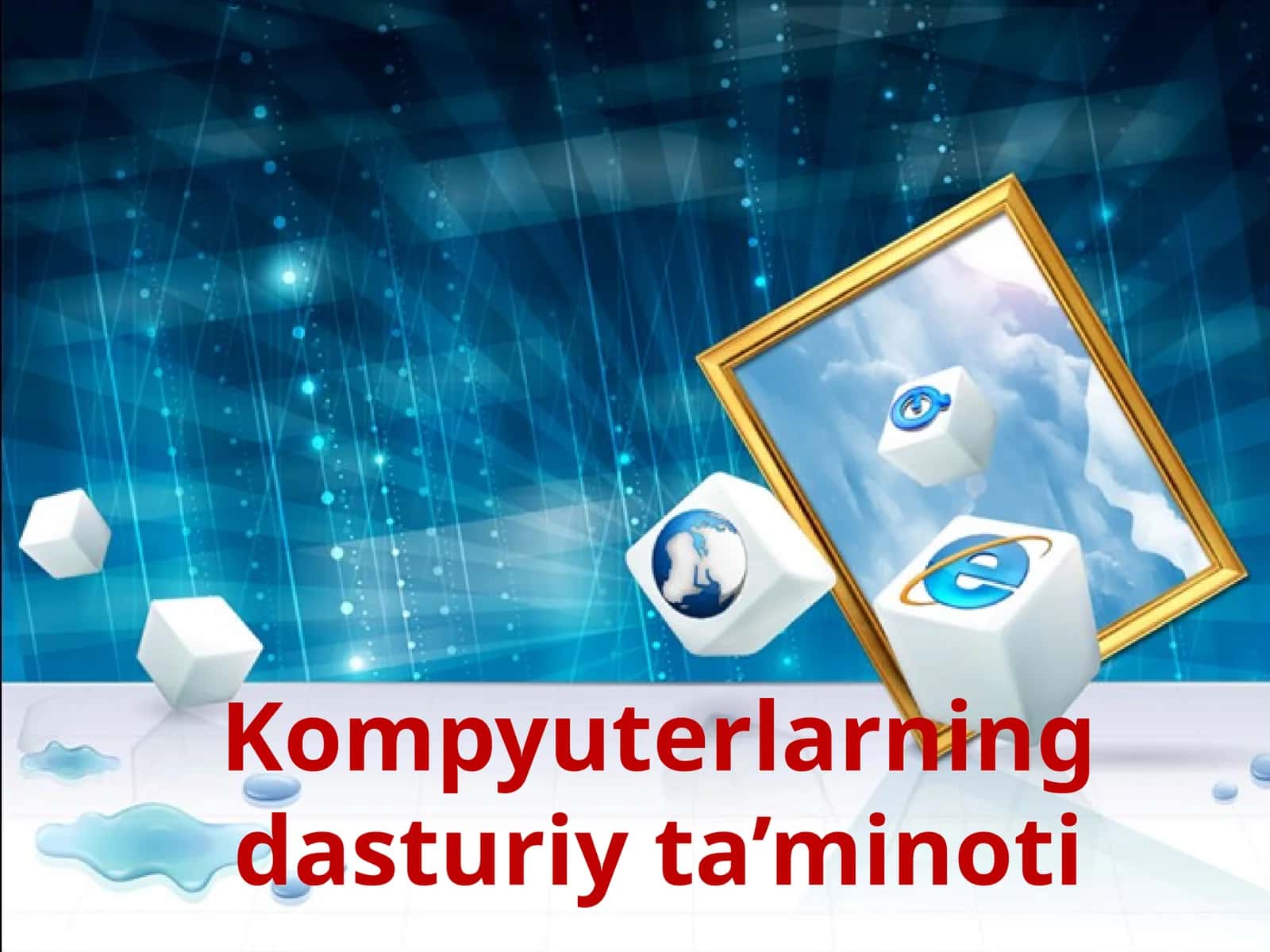Kompyuterlarning dasturiy ta’minoti 1