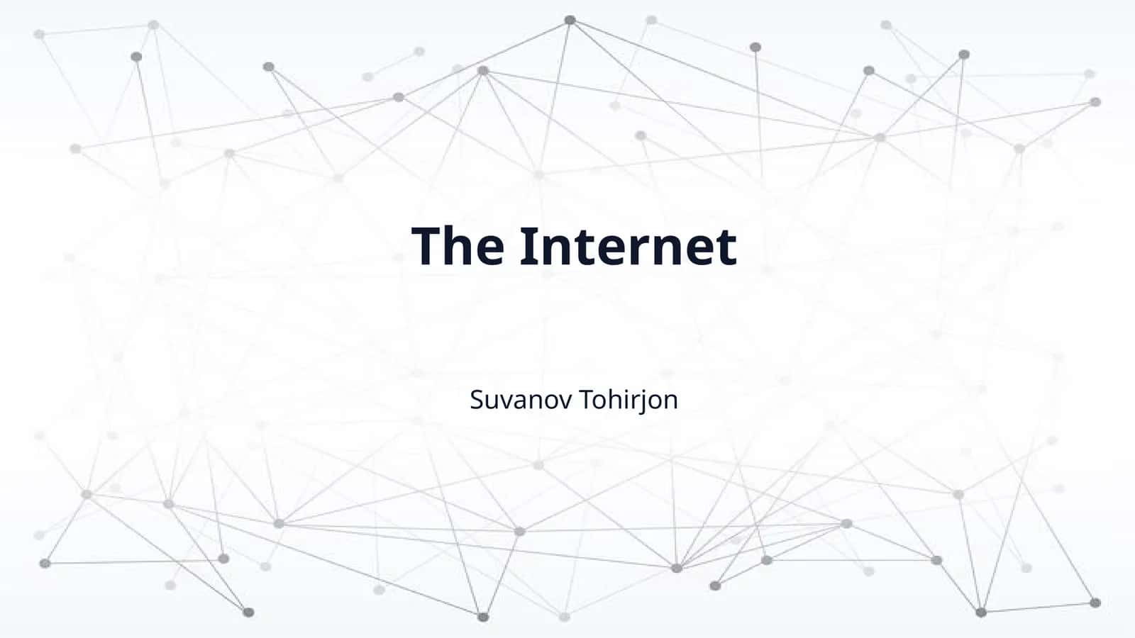 The Internet 1