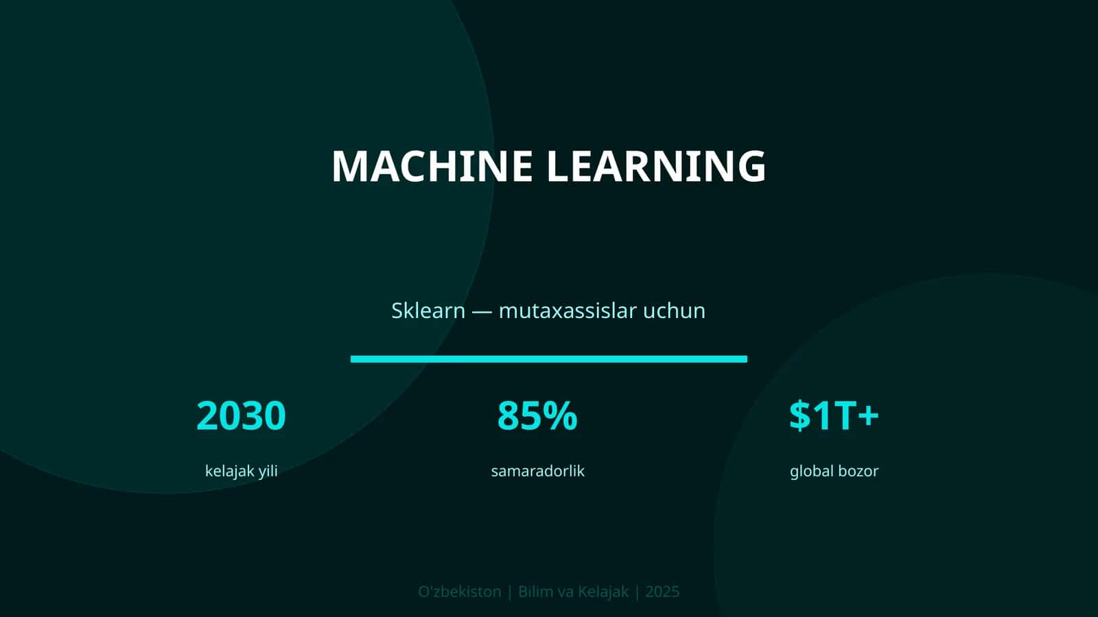 MACHINE LEARNING 1