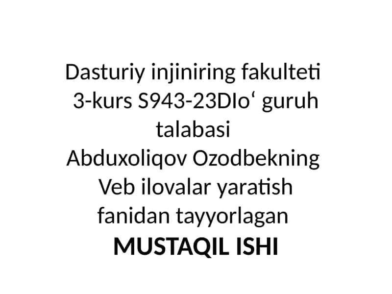 jQuery funksiyalarni qo‘llash 1