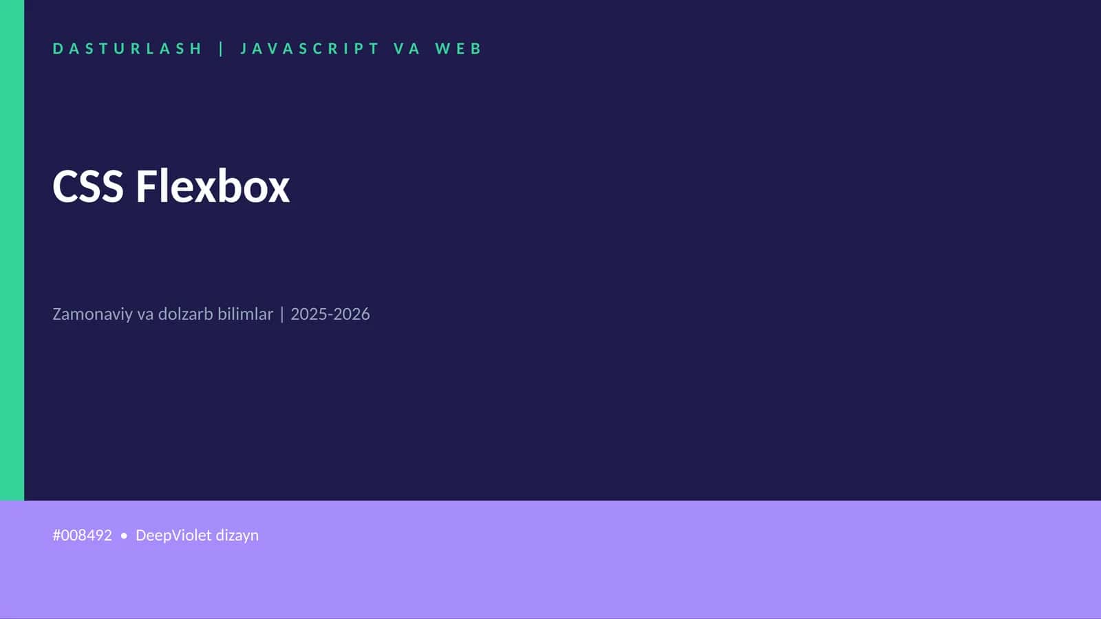 CSS Flexbox 1