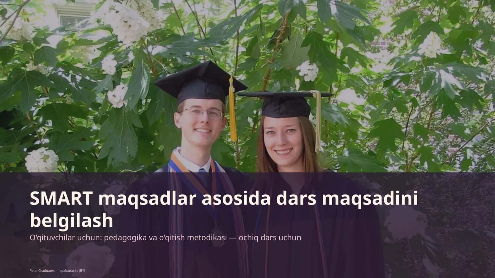 SMART maqsadlar asosida dars maqsadini belgilash 1