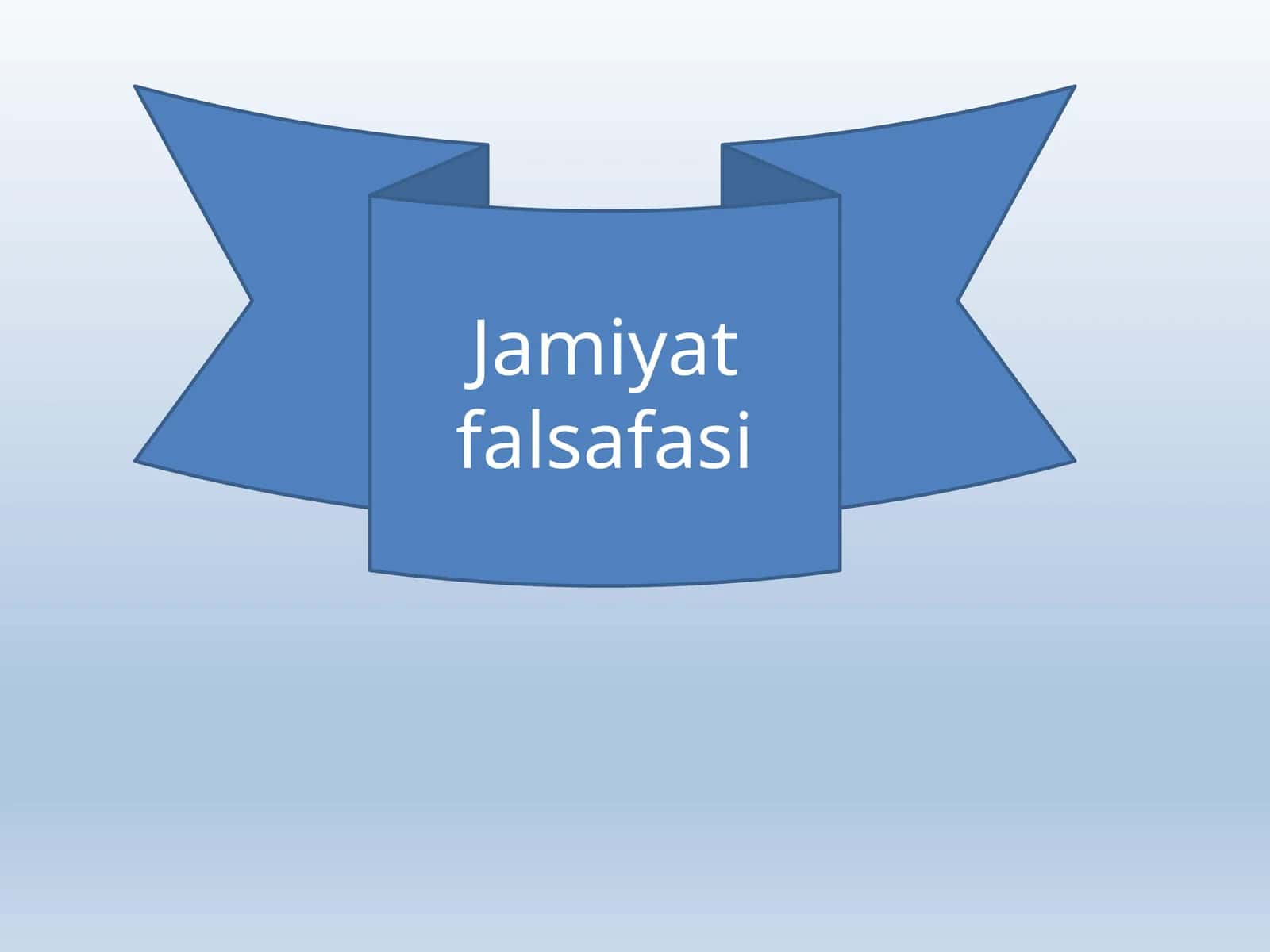 Jamiyat  falsafasi 1