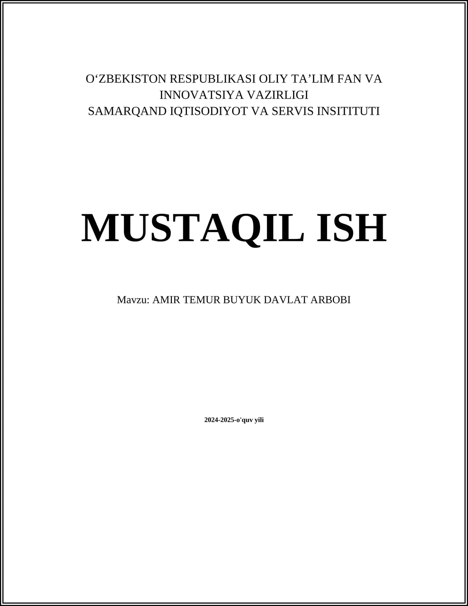 AMIR TEMUR BUYUK DAVLAT ARBOBI 2024-2025-o'quv yili 1
