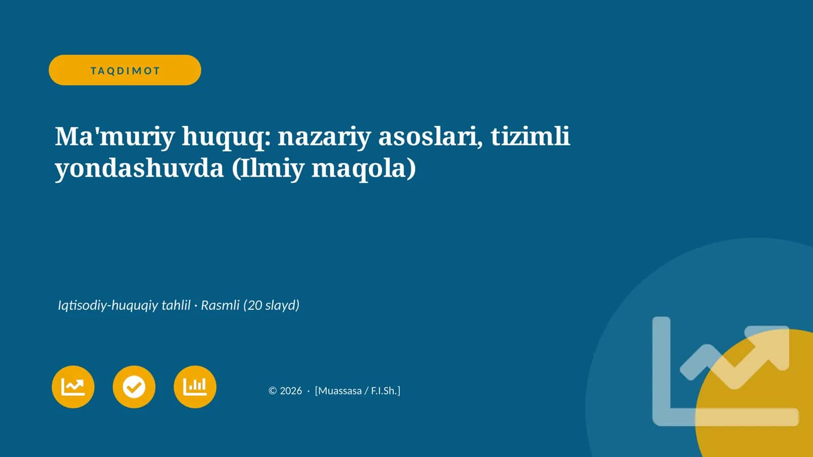 Ma'muriy huquq: nazariy asoslari, tizimli yondashuvda (Ilmiy maqola) 1