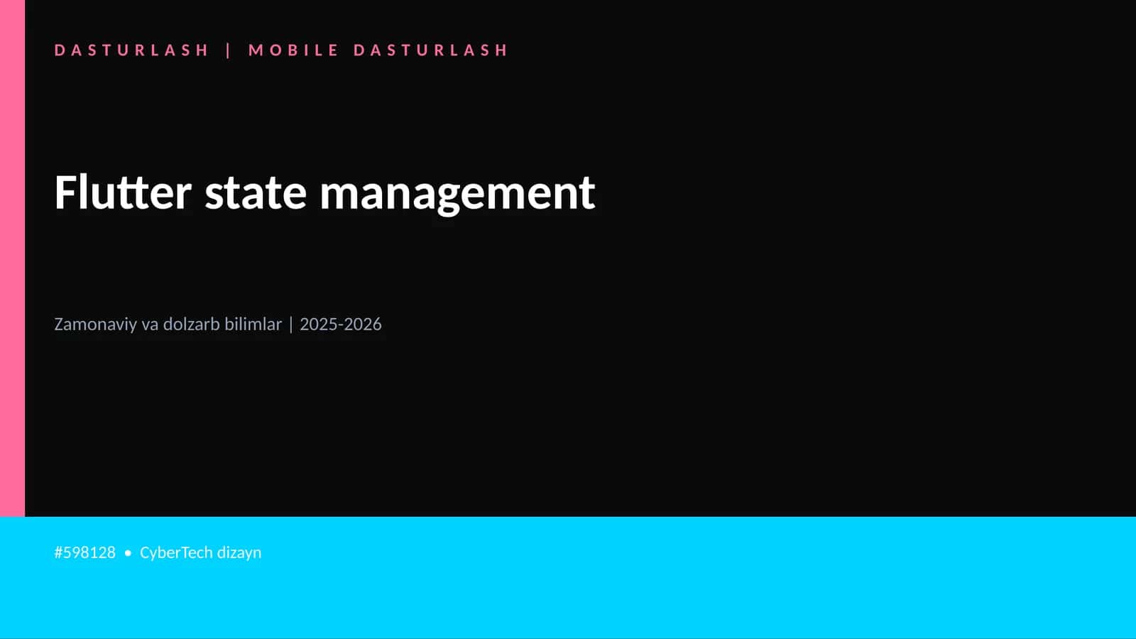 Flutter state management 1