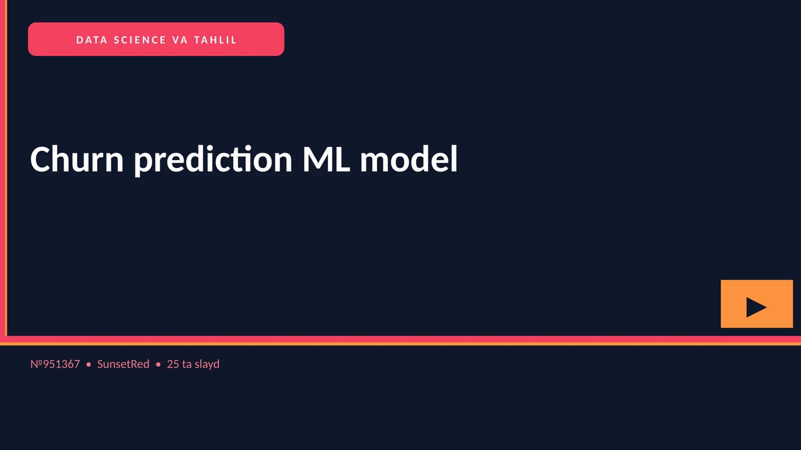 Churn prediction ML model 1