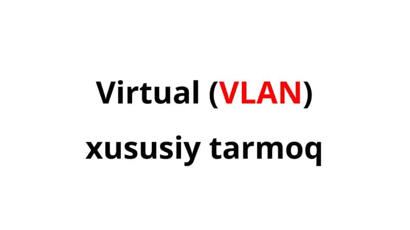 VLAN (Virtual Local Area Network) 1