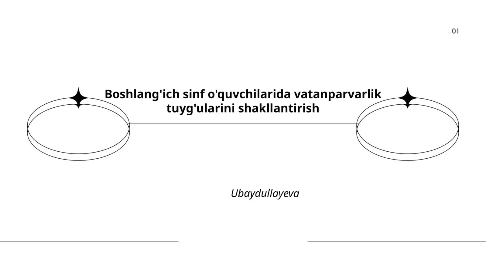 Boshlang'ich sinf o'quvchilarida vatanparvarlik tuyg'ularini shakllantirish Ubaydullayeva 1