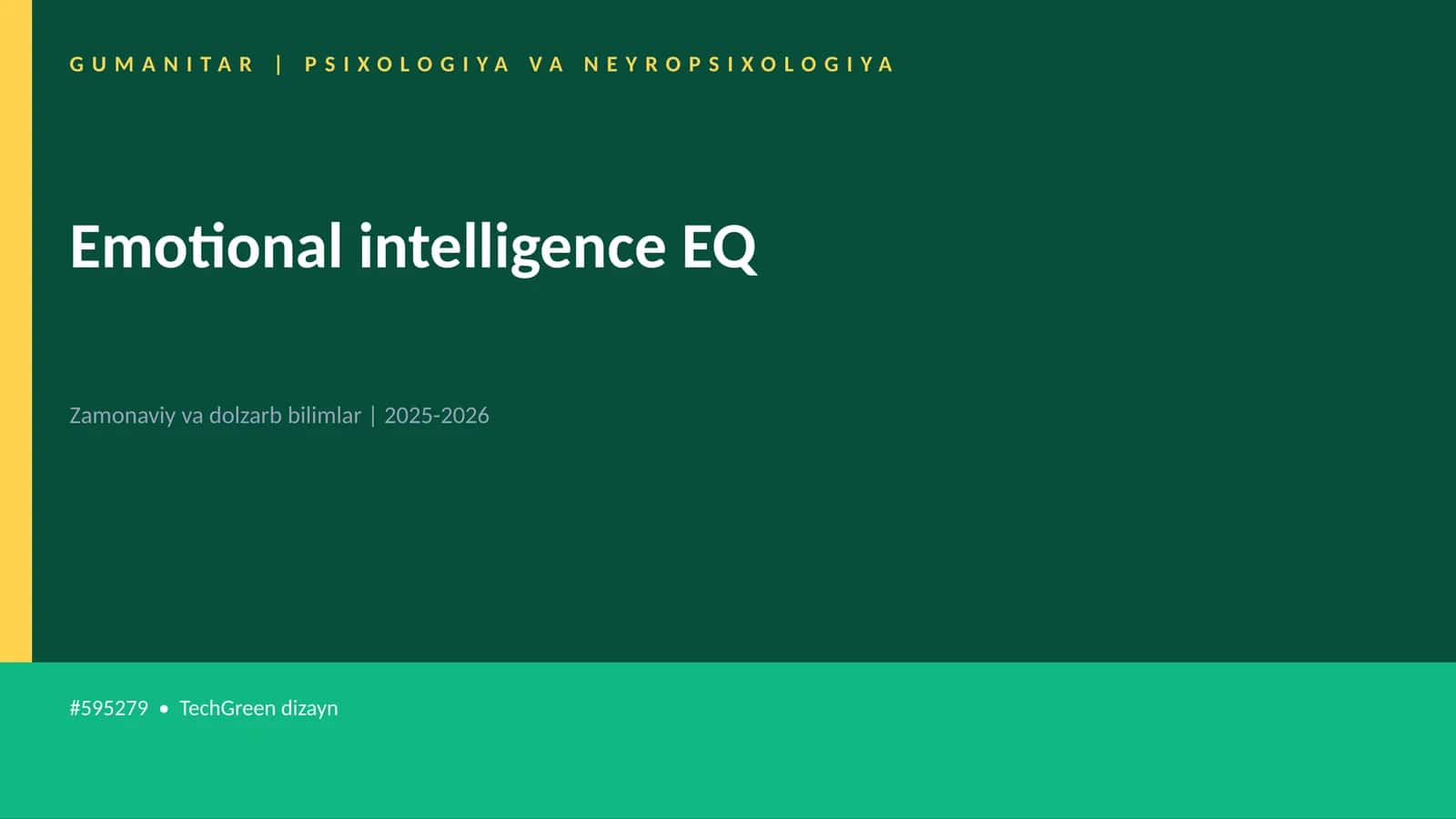 Emotional intelligence EQ 1