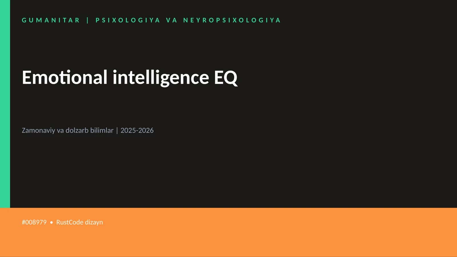 Emotional intelligence EQ 1