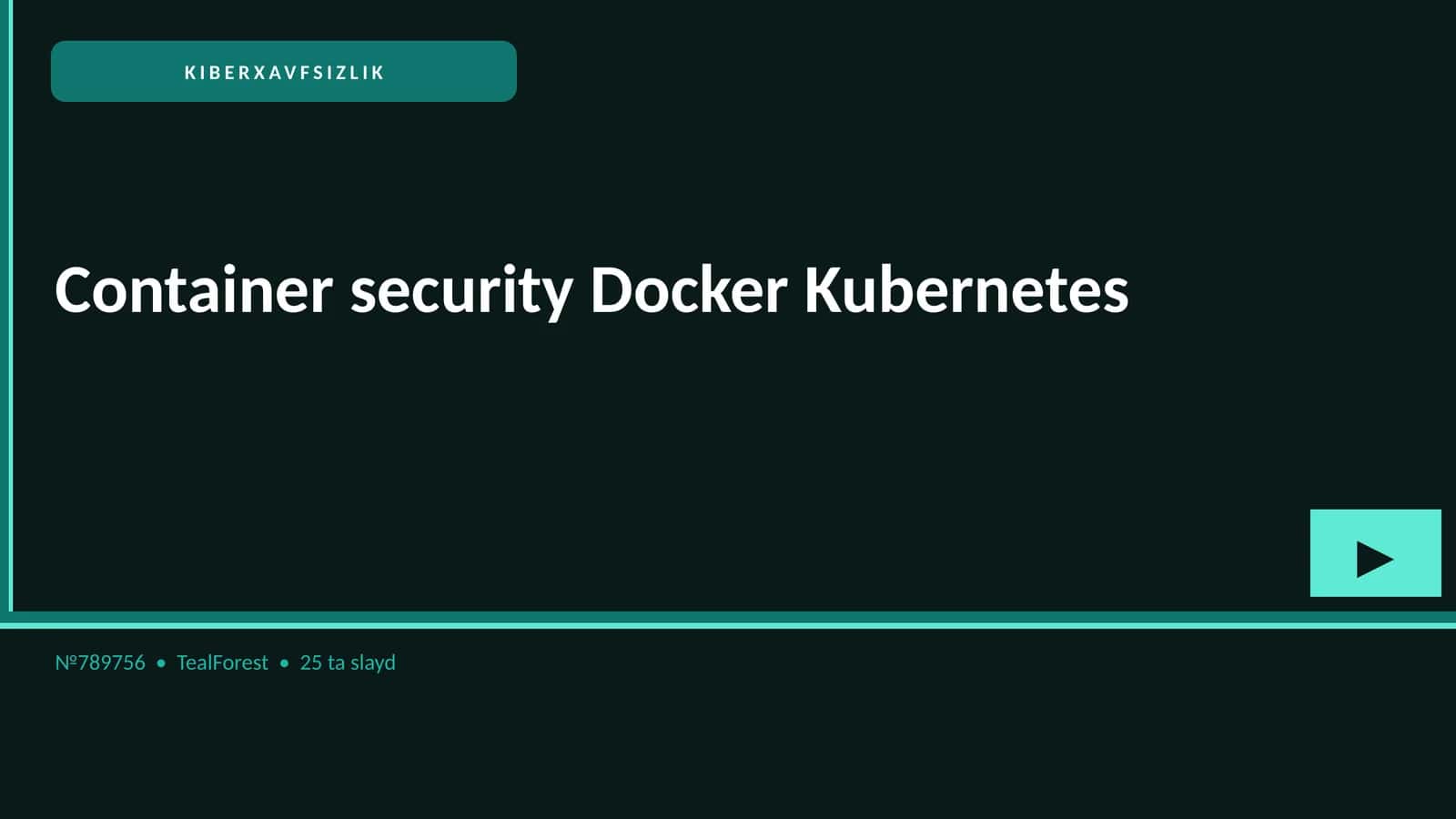 Container security Docker Kubernetes 1